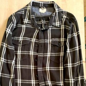 Vans Flannel Shirt Black & White LG